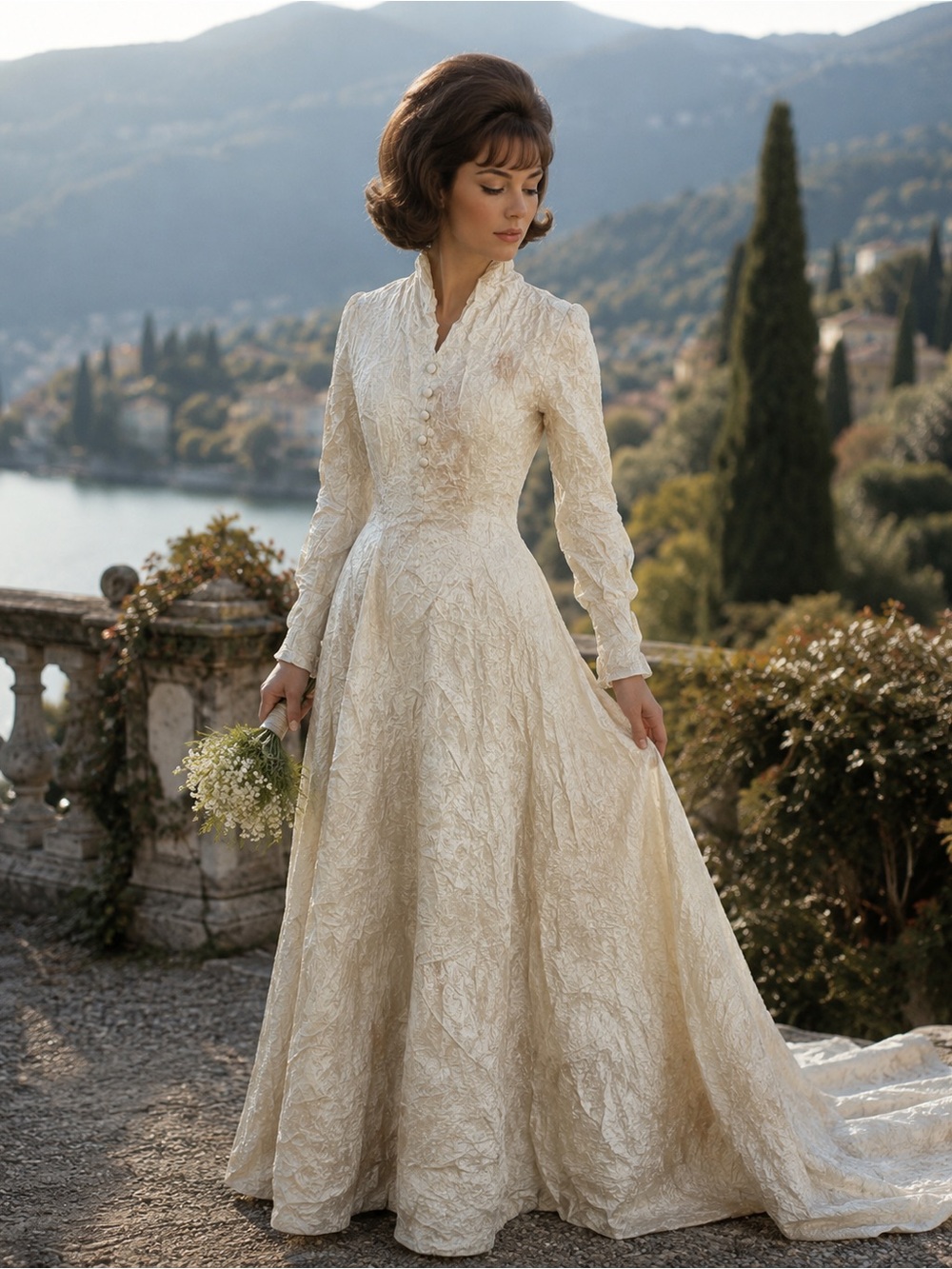 Vintage Velvet 1960’s Wedding Dress